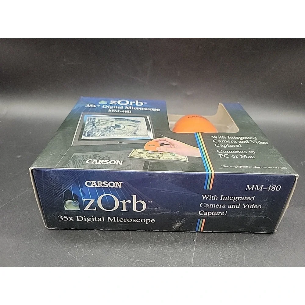 2017 zOrb By Carson 65x Digital Microscope MM-480 PC/MAC In Original Box